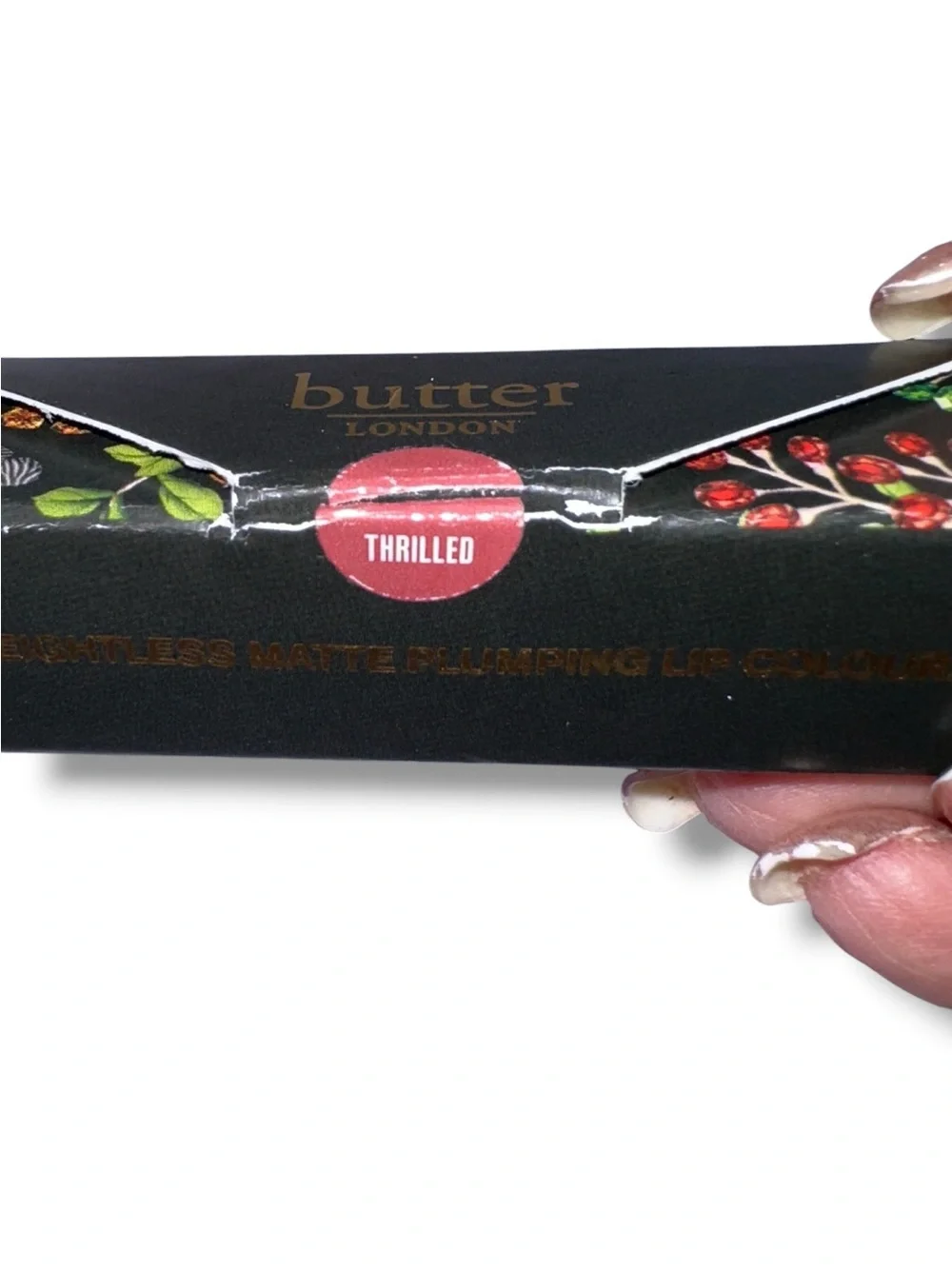 butter LONDON Matte Lipstick THRILLED MATTE PLUMPING LIP COLOR NIB DUSTY PINK
